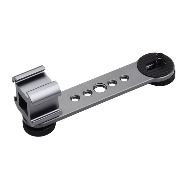 Barra de Extensión de Soporte de Soporte de Zapato triple frío frío con hilo de 1/4 de pulgada y 3/8 Pulgadas para la cámara del trípode del estabilizador de cardán