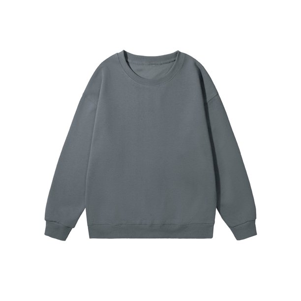 pstuiky camisetas de manga larga para hombre, Camisas de blusas y jerseys básicos de color liso informales para hombre con cuello redondo tops de invierno para hombre l