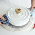 thumbnail image 4 of keepw Mini Oven Gloves Cotton Heats Resistant Home Bar Hotel Cafe Dining Table Pot Pan Baking Insulation Mitts Kitchenware Dark Blue, 4 of 8