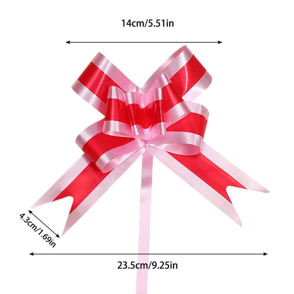 240Pcs Gift Wrap Pull Bows 12 Colors Large Pull Bow Gift Wrapping Bows Ribbon Bow for Gift Basket Gift Bag Box Wrapping Decor Wedding Ornaments