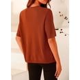 thumbnail image 2 of Suéter PRETTYGARDEN Rojo Ladrillo con Botones Talle L, 2 of 6