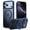 Blue, variant on ELEHOLD Case for For iPhone 17 Pro Magnetic Clear 360° Ring Stand Protection Case Rugged Cover,Compatible With Mag-Safe Accessories ,Clear