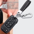 thumbnail image 4 of Key Fob Cover Compatible with Jeep Renegade 2015-2020 Keychain Case Holder Protector,Leather Keychain-black, 4 of 8