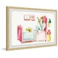 thumbnail image 2 of Reading with the Cat Framed Painting Print, 2 of 6
