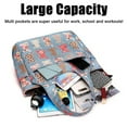 thumbnail image 4 of Tote Bag for Women Fashion Large Tote With Zipper Multi-function Shoulder Handbag for Travel Work School Waterproof, 4 of 6