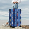 thumbnail image 4 of Uemuo Cute Fish Printed Washable Luggage Cover - Fashion Suitcase Protector Fits 18-32 Inch Luggage -Small, 4 of 9