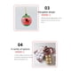 thumbnail image 3 of Bolas decorativas para árboles de Navidad | bola de árbol de forma especial inastillable,Juego de bolas de árbol pintadas de Navidad(G)(6 piezas), 3 of 4