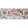 thumbnail image 5 of Taluah Hand-Crafted Modern Diamond Geometric Cotton and Wool Indoor Area Rug - 2' x 3', Stone Blue-Midnight Blue, 5 of 5