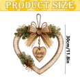 thumbnail image 3 of Rustic Farmhouse Heart Wall Decor,Style Hanging Heart-Shaped Wall Decoration,Distressed Wooden Hearts Hanging,Country Art Heart Wall Pendant,Vintage Heart Shape Wood Wall Hanging Ornament, 3 of 4