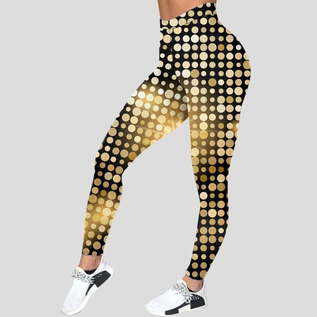 WILLBEST Pantalones de Yoga Con Estampado Mardi Para Mujer, Brillantes, de Cintura Alta, Largos, Para Entrenamiento, Cómodos, Elásticos, Para Correr y Gimnasio. Chica