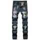 thumbnail image 1 of Vaqueros ajustados deshilachados nostálgicos elásticos de gama alta para hombre Pompotops oipoqjl24002, 1 of 8