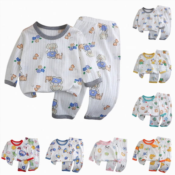 zaveiop Baby Boy Clothes 12-18 Months Fall Outfits Set Clothes Long Sleeve Sweatshirt Sweatpants 2 Piece Casual Autumn Clothing for Kids Boys (Dark Purple, 18-24 Months)