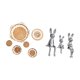 thumbnail image 5 of Manualidades de pared,Decoración para colgar en la pared,ratán artesanal tejido,Juego de decoración de pared Adorno decorativo para colgar en la pared,Escultura de figura,Estatua sentada, 5 of 8