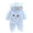 Blue, variant on Baby Girl Boy Cartoon Bear Velvet Hooded Jumpsuit Romper Clothes Winter Warm 1 Piece Bodysuit Baby Snowsuit Winter Hooded Footie Fleece Jumpsuit for Girls Boys