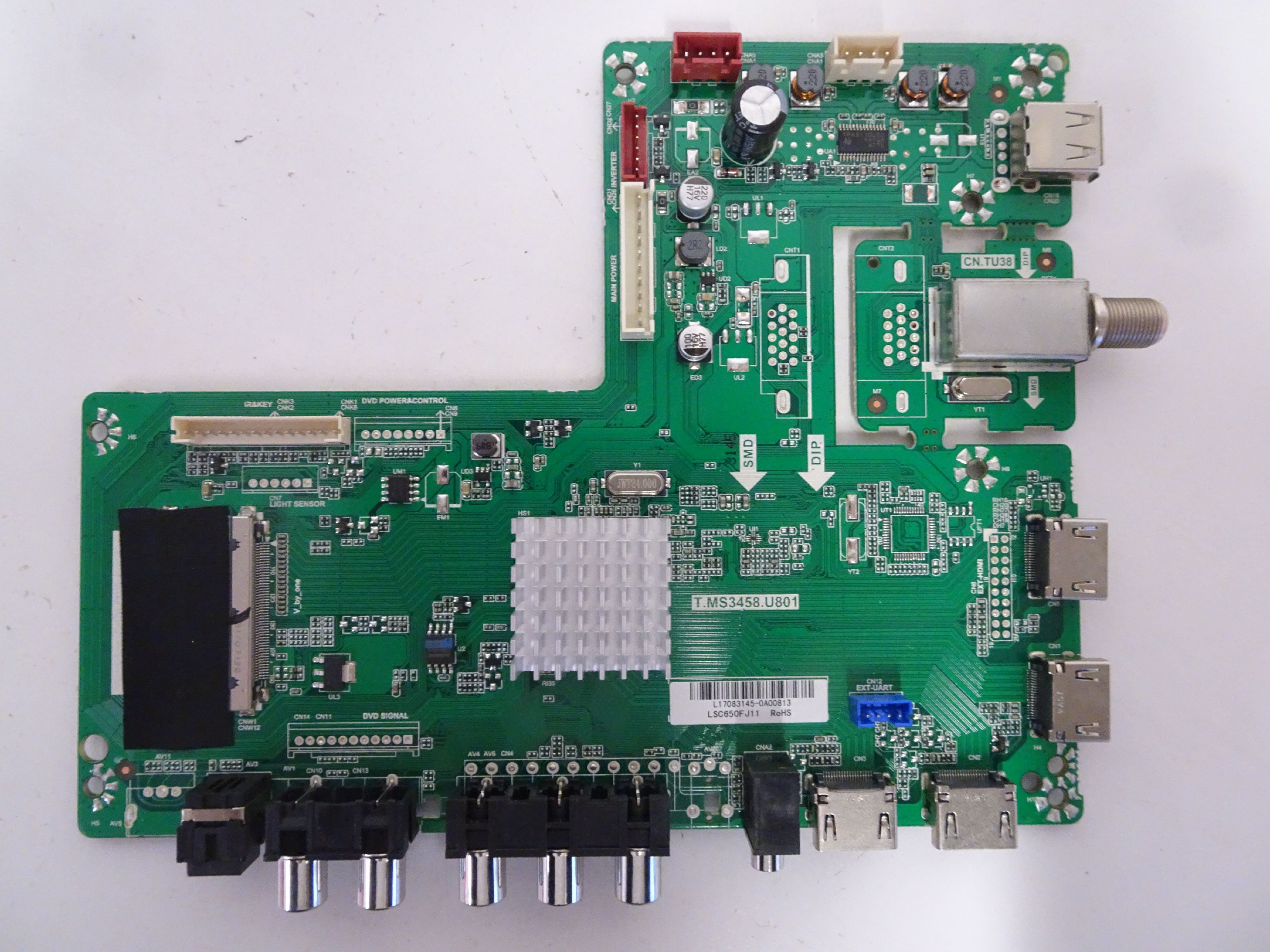 RCA RTU6549-C Main Board (T.MS3458.U801, AE0010804) L17083145 - Walmart