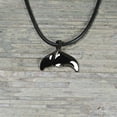 thumbnail image 2 of Whale Tail Pendant Ocean Theme Sea Life Pewter Pendant Hematite Finish, 2 of 3