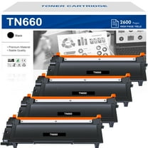 TN660 TN630 Toner Cartridge Compatible for Brother TN-660 TN 660 630 MFC-L2700DW HL-L2300D HL-L2320D HL-L2340DW DCP-L2540DW DCP-L2520DW MFC-L2740DW DCP-L2680DW L8640DW Printer (4-Pack, Black)