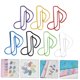 thumbnail image 5 of UPGRATOR 50Ud Clips De Papel Metalizados Con De Musical Para Uso Escolar Y Oficina, 5 of 8