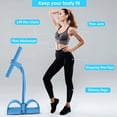 thumbnail image 3 of Multi-Function Tension Rope – 4 Tube Resistance Bands with Handles – Sit Up Exercise Equipment Home Gym Tummy Trainer for Men Women, Blue, 3 of 7