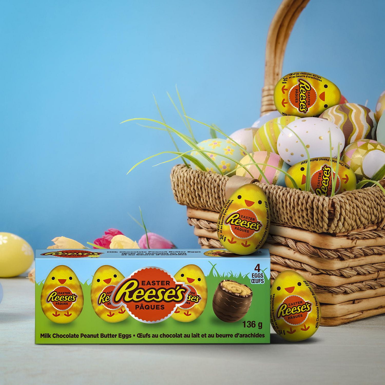 REESE'S Milk Chocolate Peanut Butter Easter Eggs Multi-Pack