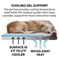 thumbnail image 5 of FurHaven Pet Products Two-Tone Faux Fur & Suede Cooling Gel Memory Foam Sofa-Style Pet Bed for Dogs & Cats - Espresso, Medium, 5 of 13