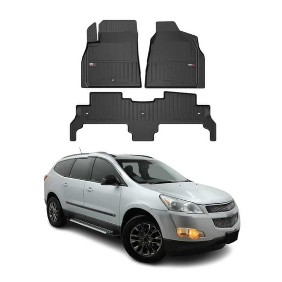OMAC Premium Floor Mats for Chevrolet Traverse 2009-2017 Heavy Duty All-Weather
