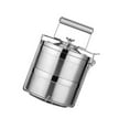 thumbnail image 2 of Boîte de Rangement Alimentaire Bento pour Lunch Empilable en Acier Inoxydable Isolée Thermiquement Tiffin 2 Niveaux, 2 of 9