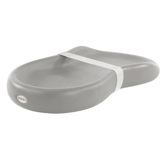 Peanut® Changer – The Original Made in USA Easy-to-Clean Changing pad and The only Shell Over Foam, Fully impermeable to Fluid - Gray