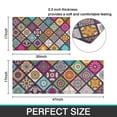 thumbnail image 7 of Multicolor Ethnic Mandala Pattern Kitchen Rugs Sets Of 2,Anti Fatigue Kitchen Mat Rugs Non Slip Washable,Decorative Kitchen Floor Mats for Kitchen,Sink,Laundry,17"x30"+17"x47", 7 of 7