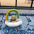thumbnail image 4 of Babies Pool Float Cute Rainbow Swimming Seat Baby Boat Water Splash Play New, 4 of 8
