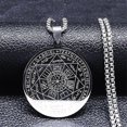 thumbnail image 1 of Seal Of The 7 Archangels Necklace Stainless Steel Six-pointed Star Seven Archangel Pendant Mens Spiritual Protect Jewelry, 1 of 2