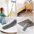 thumbnail image 2 of Limpiador de Ventanas - Jalador para Vidrios 2 en 1 con Barra de Extensi&oacute;n y 5 Cabezal Flexible Escobilla de Ventana Herramientas de Limpieza de Vidrio para Ventanas Altas Bano Interiores E, 2 of 7