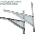 thumbnail image 3 of Stainless Steel Mini Split Bracket Wall Mounting Support For Outdoor Window Air Conditioner Heat Pump Systems, Universal, 9000-18000 Btu Condenser (90, 3 of 5