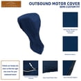 thumbnail image 4 of SavvyCraft® Heavy Duty Outboard Motor Cover Waterproof 600D Polyester Marine Boat Engine Cover Fits Up to 40-50 HP Navy, 4 of 10