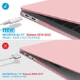 thumbnail image 4 of IBENZER Compatible with 2022 2021 2020 MacBook Air 13 Inch Case M1 A2337 A2179 A1932, Hard Shell Case & Keyboard Cover & Screen Film for Mac Air 13 with Touch ID (2018-2022), Rose Quartz, W-AT13-RQ+2, 4 of 10