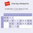 thumbnail image 3 of Hanes Bralette 3-Pack Women's Bra Cotton Scoopneck Crop Sports Low Impact HFA002, 3 of 5