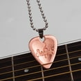 thumbnail image 4 of ammoon Metal Guitar Pick Necklace Zinc Alloy 1.2mm Thickness with Ball Chain, 4 of 6