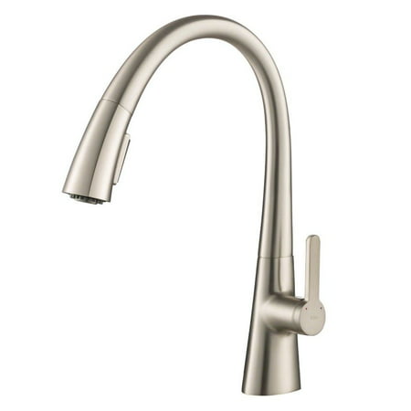 Kraus Nolen Single Handle Pull Down Kitchen Sink Faucet Stainless Steel (Best Stainless Steel Kitchen Faucets)