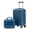 Dark Blue, variant on 2-Piece ABS Hard Shell Luggage Set 14/20in with 14" Cosmetic Case, Lock Spinner Carry On Suitcase for Back to School & Weekend Travel