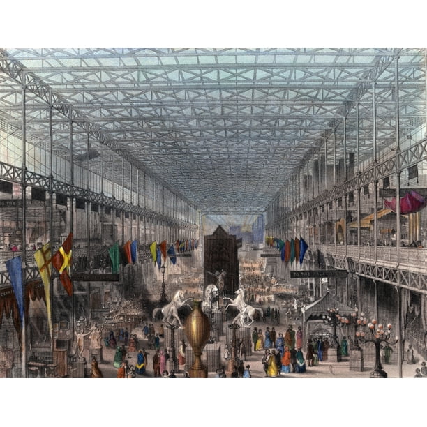 Crystal Palace 1851 Nlooking West Within The Nave Of The ...