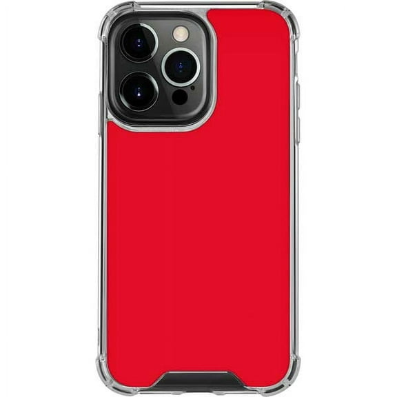 Skinit Solids Red iPhone 14 Pro Clear Case