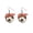 B, variant on 2023 Bow Baseball Ball Wood Stud Earrings Stud Earrings Wooden Stud Earrings Ladies Earrings