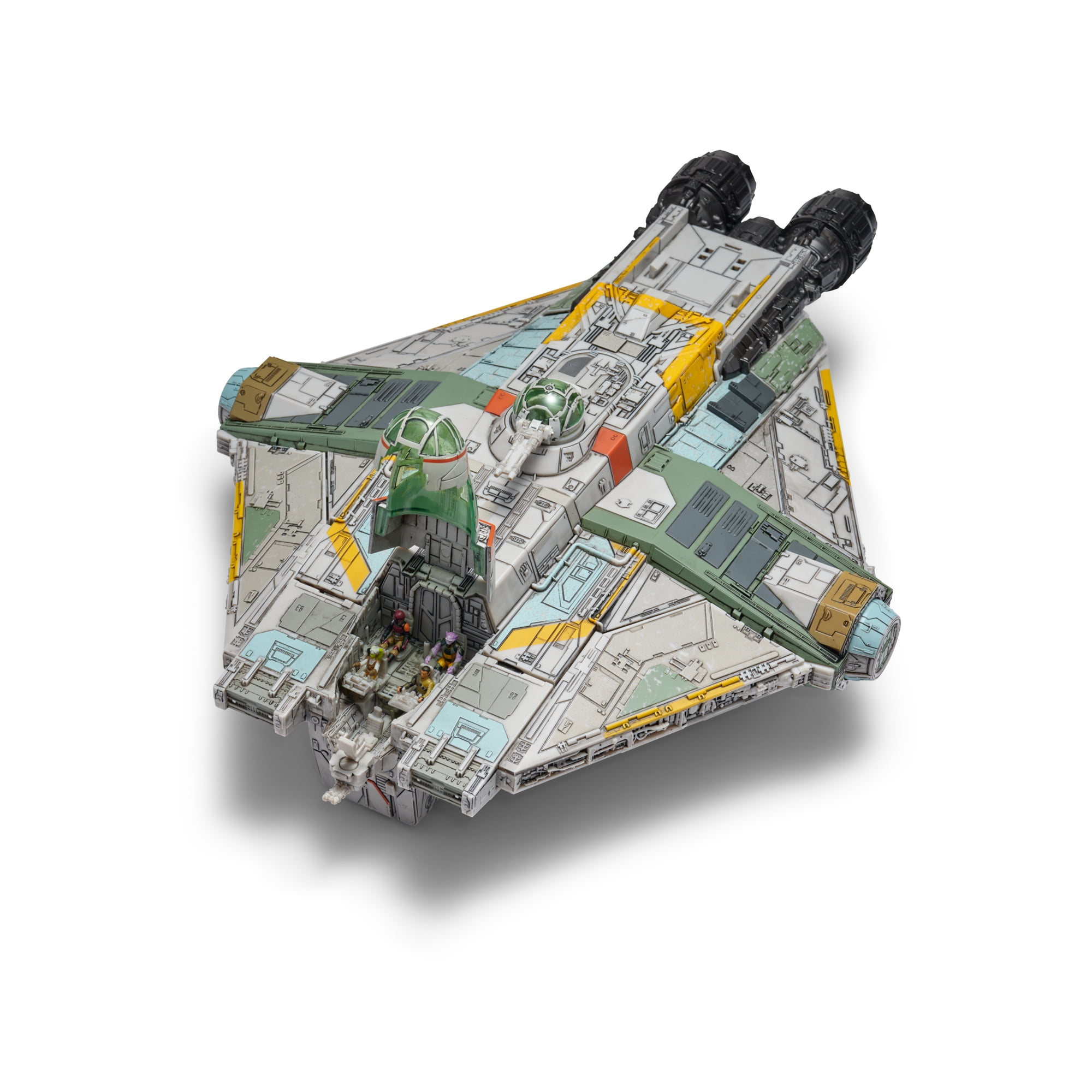 Star Wars Micro Galaxy Ghost 15" Vehicle w/ Motion-Activated Lights, Sounds & 4 Micro Figures