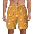 thumbnail image 2 of Goofa Cute Popcorn Printed Men's Swim Trunks Board Shorts Quick Dry Mens Swimming Trunks with Compression Liner,Breathable Fit Hawaii Beach Shorts-Small, 2 of 9
