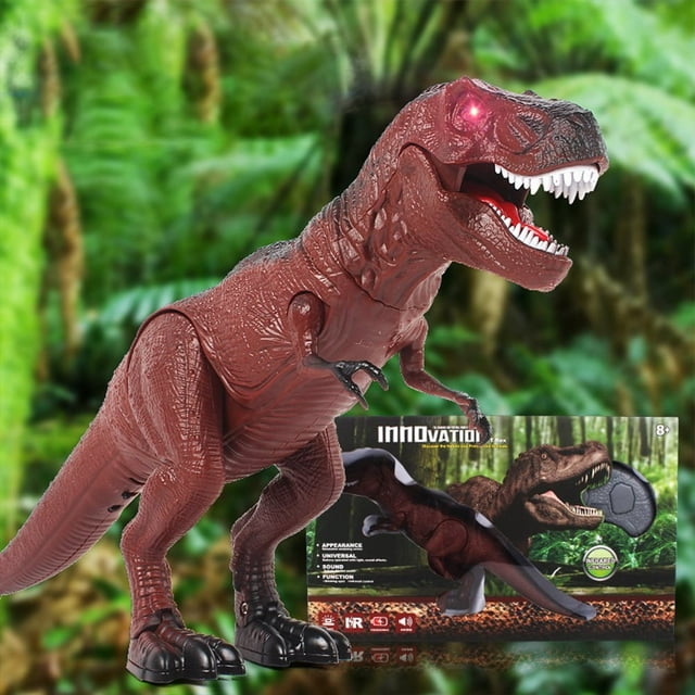 Remote Control Toy Infrared Remote Control Dinosaur Dark Gray Simulation Of Tyrannosaurus Rex Movement And Sound