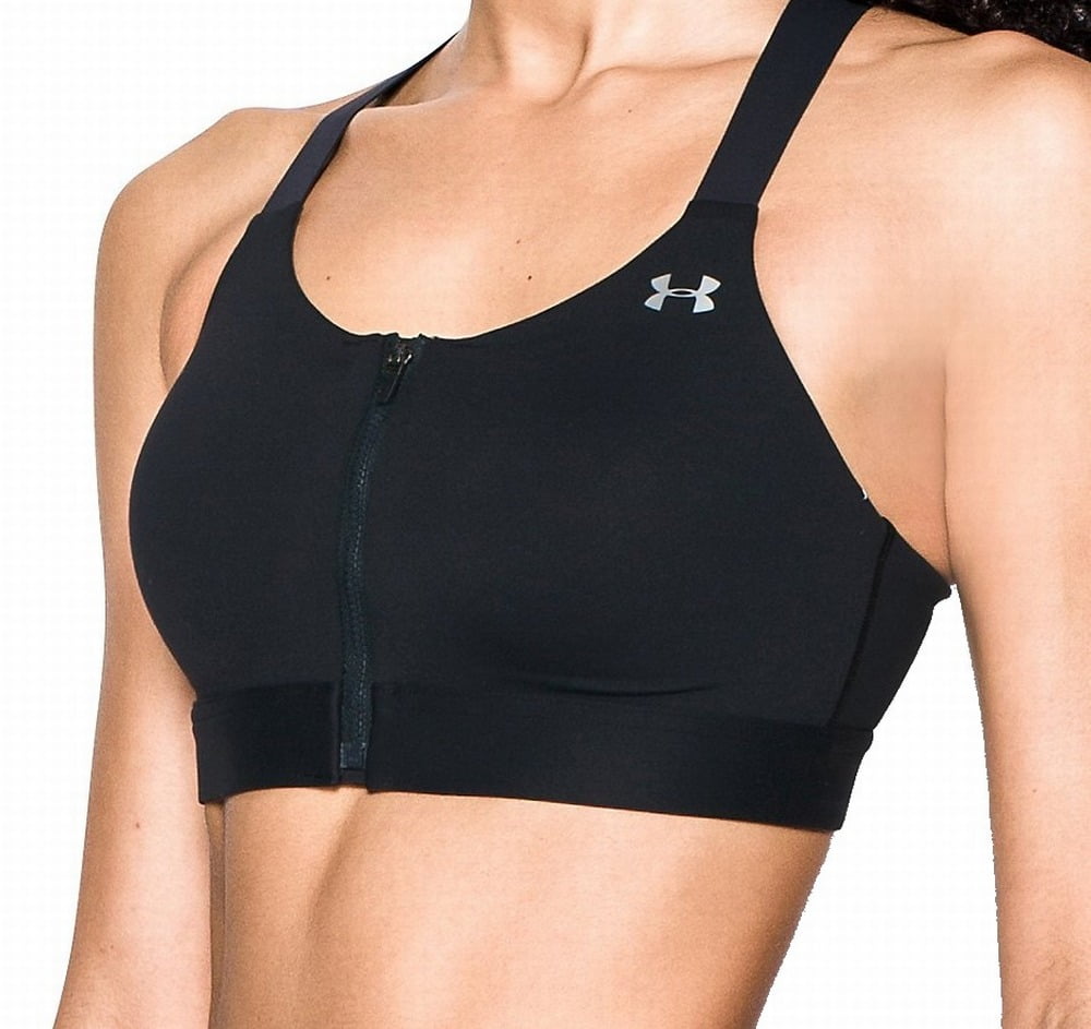 under armour zipper sports bra