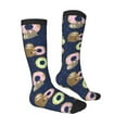 thumbnail image 3 of Balery Sloth With Donuts Fun Novelty Socks Men'S Women'S Crew Socks Funny Crazy Novelty Socks Quirky And Cool Socks, 3 of 9