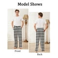 thumbnail image 4 of Lollipie Men's Pajama Pants 3-Pack Drawstring Plaid Pajamas Bottoms Soft Long Lounge Woven Pj Sleep Pant with Pockets, 4 of 7