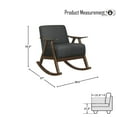 thumbnail image 6 of OakvillePark Hamilton Rocking Chair, Dark Gray, 6 of 7