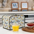 thumbnail image 6 of Uemuo Flowers Butterfly Print Toaster Cover 2 Slice, Small Kitchen Appliance Covers, Toaster Oven Cover with Loop, Bread Machine Cover Dust Cover Protection, 6 of 7